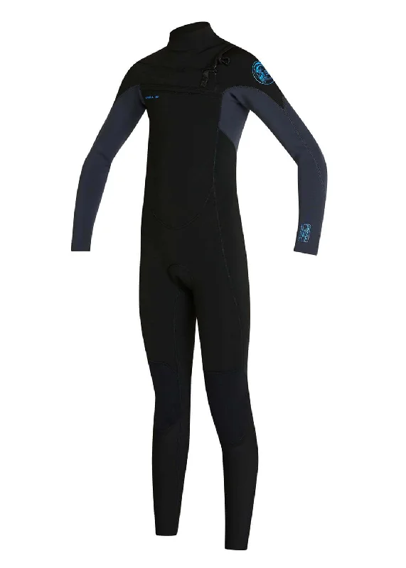 wetsuits for deep-sea diving expeditions-ONeill Boys Defender 3/2mm Chest Zip Steamer Wetsuit