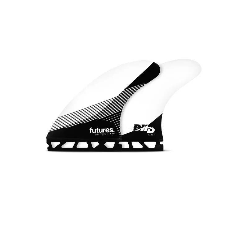 Futures DHD Honeycomb Tri Surfboard Fins - Medium/White