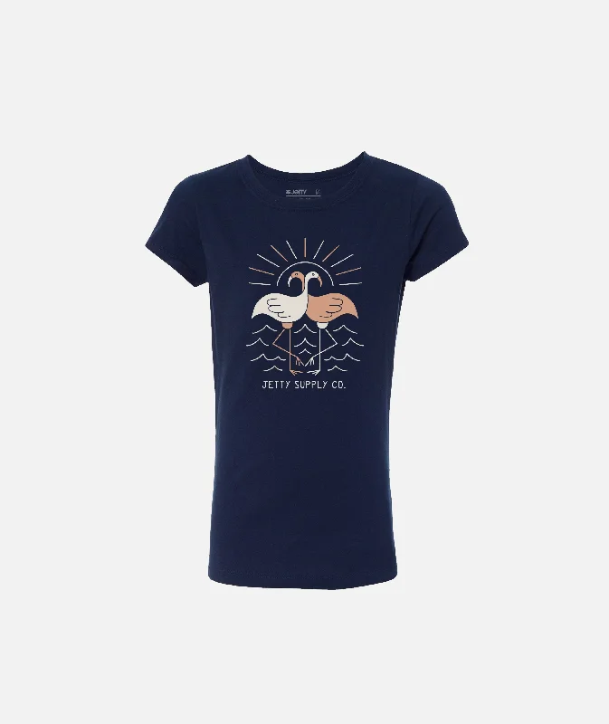 Grom Flamingo Tee - Navy