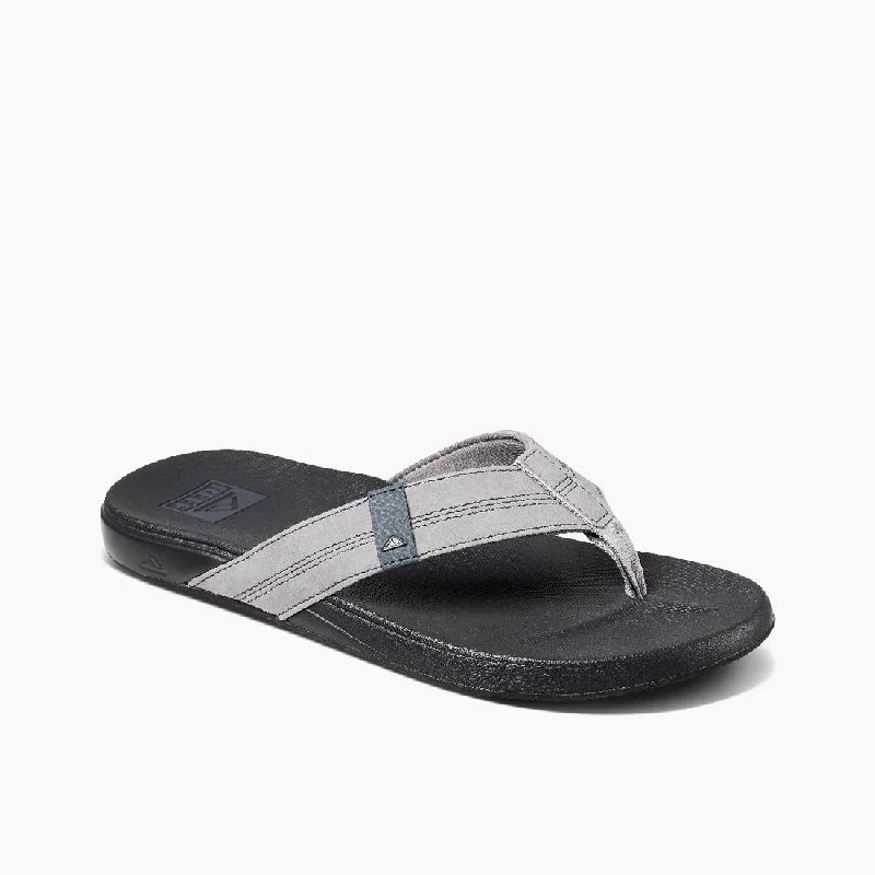 surfboards with narrow noses for speed-Reef Mens Cushion Phantom Shaded Grey Sandal