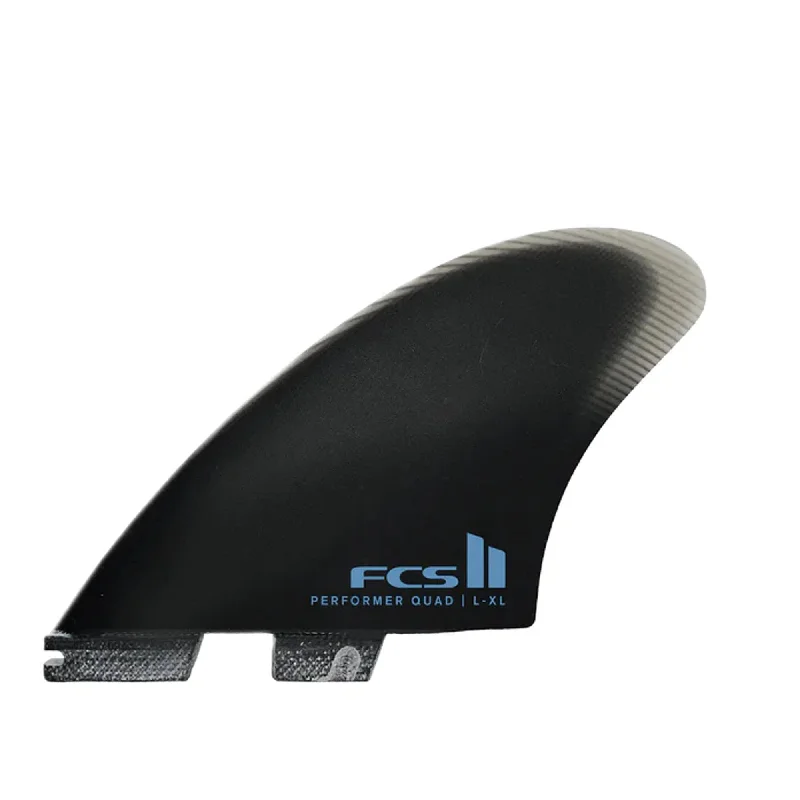 FCS II Performer Performance Glass Quad Surfboard Fins - Large/Blue