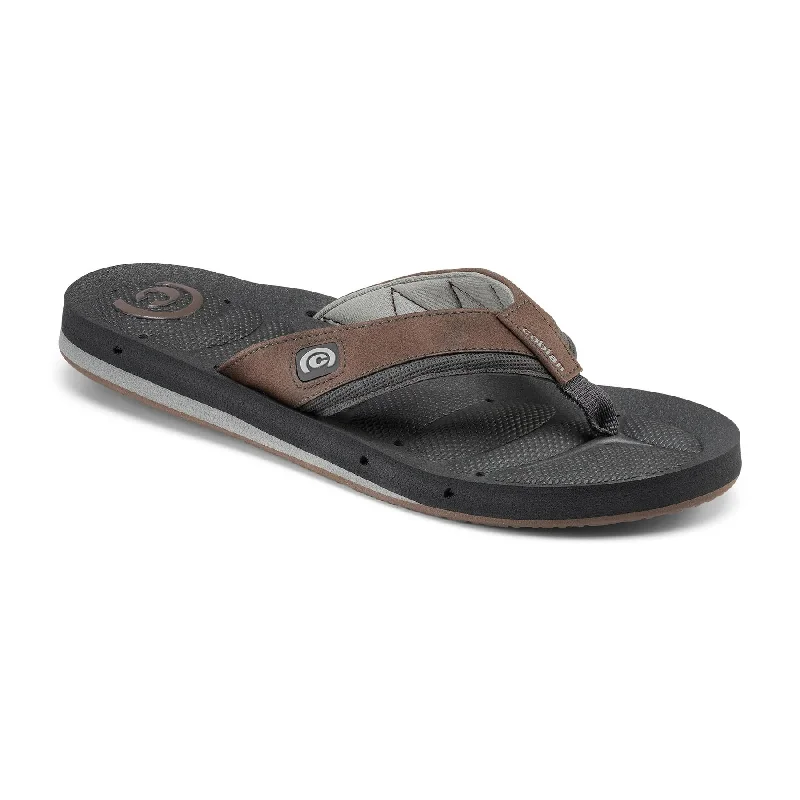 surfboards for deeper carves and maneuvers-Cobian Mens Draino 2 Charcoal Sandal