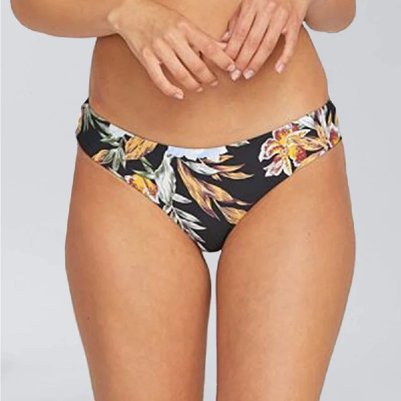 Volcom Women's Tropakill Cheekini (Bottom) - Black (w/ floral print)