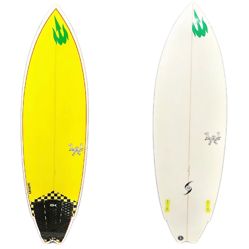 surfboards with adjustable fin setups-Used WBZ 5'10" GC Twin EPS