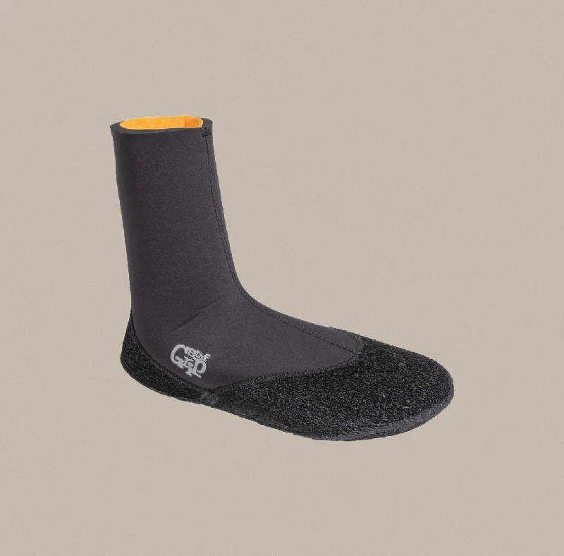 best wetsuits for spring and fall-Axxe Wetsuits: Surf Grip 7mm Soft Soled Boots