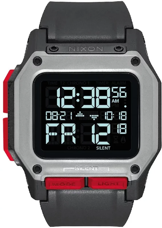 surfboards with less drag for faster paddling-Nixon Regulus Black/Red