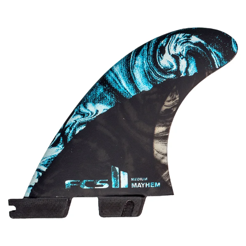 FCS II Lost MB Performance Core Carbon 5-Fin Surfboard Fins - Medium/Blue