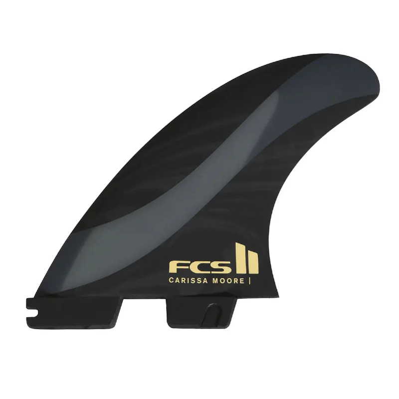 FCS II Carissa Moore Aircore Tri Surfboard Fins - Large/Black