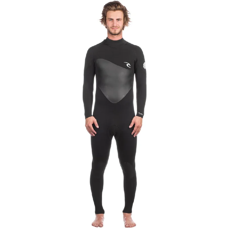 wetsuits with anti-abrasion technology-Rip Curl Omega 2019 3/2 Back Zip Wetsuit Steamer