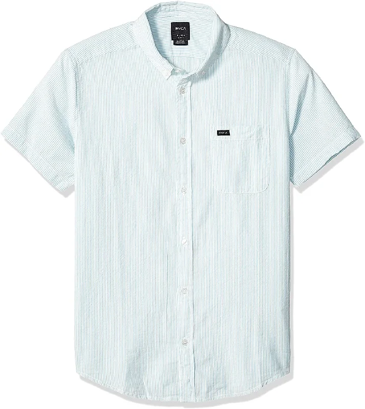 RVCA Men's That'll Do Hi Grade Button-Down Short Sleeve Shirt