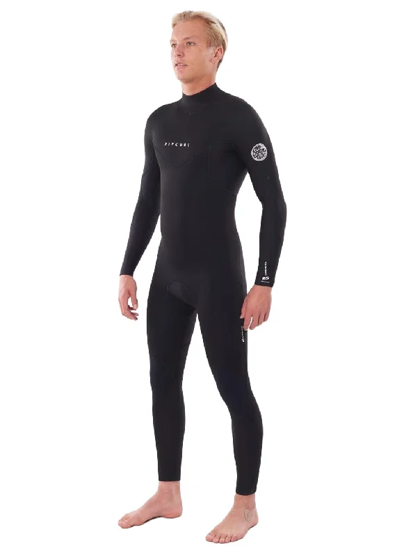 wetsuits for high-performance diving-Rip Curl Mens Dawn Patrol 4/3mm GB Back Zip Steamer Wetsuit