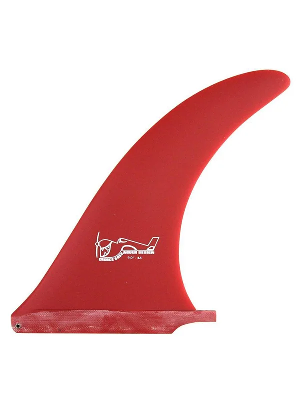 True Ames | 10” Greenough 4A Single Fin Solid Red