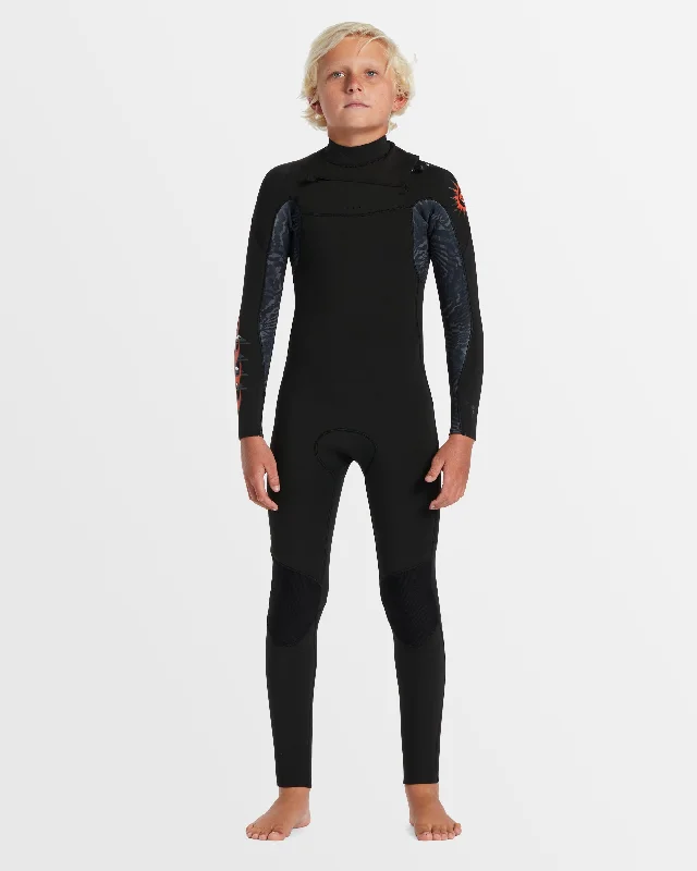 wetsuits for professional water sports athletes-Boys 8-16 3/2mm Everyday Sessions Chest Zip Wetsuit