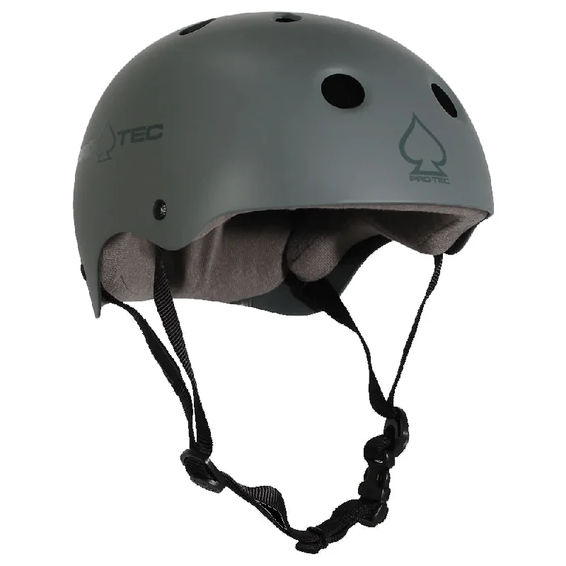 surfboards for strong performance in deep water-Protec Classic Skate Helmet - Matte Gray