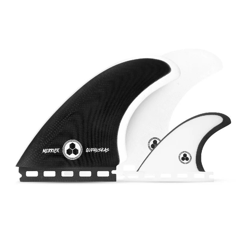 Channel Islands x Gudauskas Futures 2+1 Surfboard Fins - Black/White