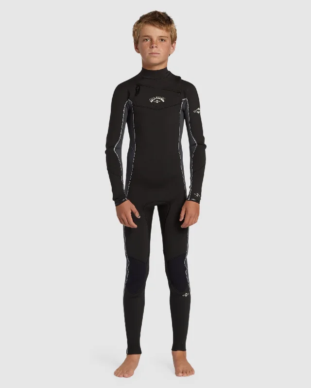 wetsuits with minimal water absorption-Boys 8-16 3/2mm Absolute Chest Zip Wetsuit