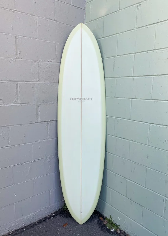 longboards for better foot placement-7'2" Trimcraft Surfboard Haley Pin - Sage Tint