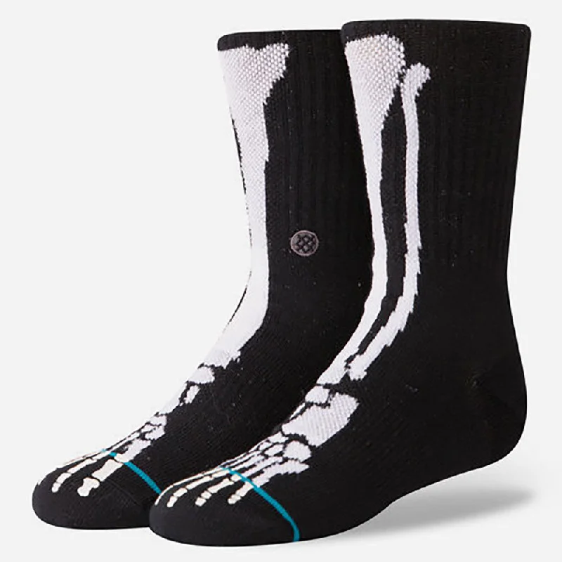 Stance Socks: Boys - Bones - Black