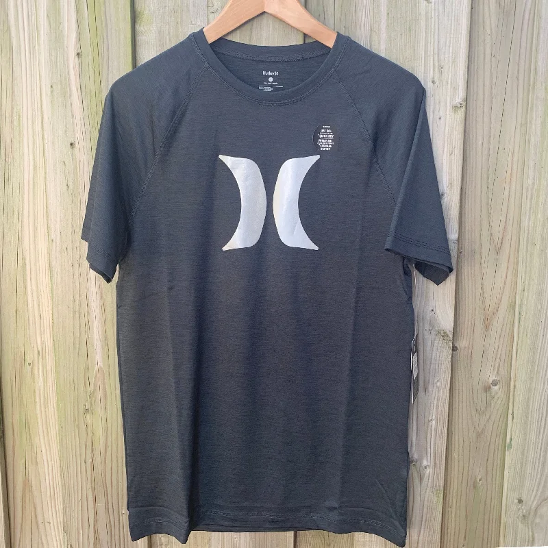 Men's Rashies - Hurley Black Heather Traditional - Short Sleeve