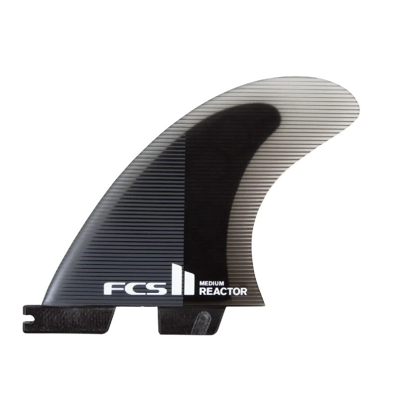 FCS II Reactor Performance Core Tri Surfboard Fins - Large/Charcoal