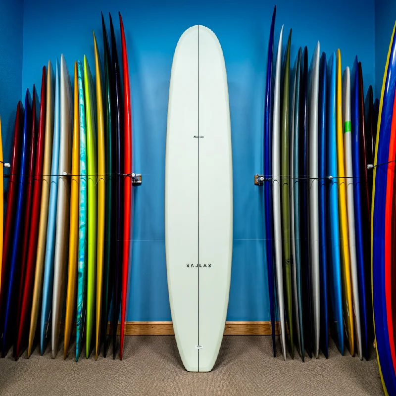 longboards for smooth rides in long sessions-Kai Sallas Mango Jam Thunderbolt Silver 9'8"