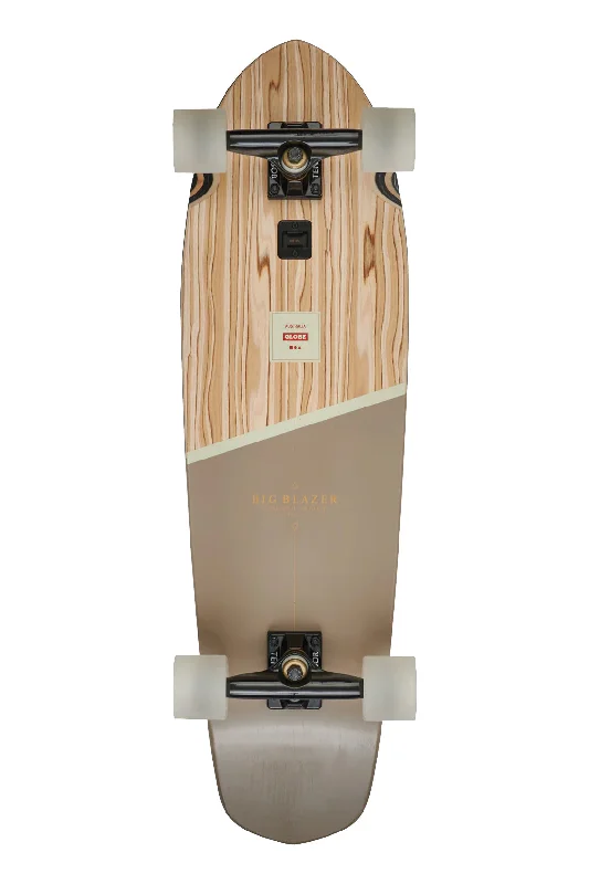 surfboards for handling chop and rough conditions-Globe Big Blazer 32" Olivewood/Stone Cruiser