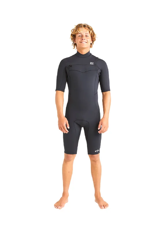 wetsuits with high stretch fabric for performance-Billabong Mens Absolute Natural 2mm CZ GBS Spring Suit Wetsuit