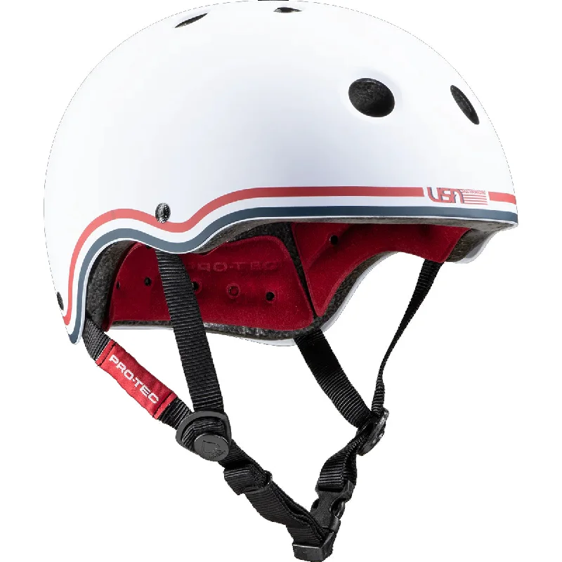 surfboards with wide tail for stability in bigger waves-Protec Olympic Team USA Skate Helmet