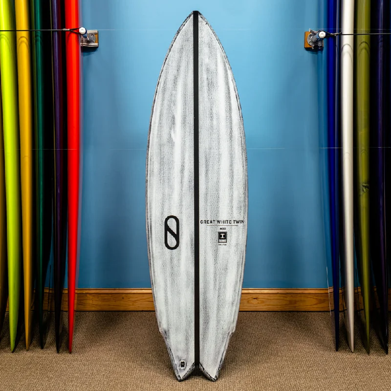 longboards for improved paddling efficiency-Slater Designs Great White Twin Firewire Volcanic 5'8"