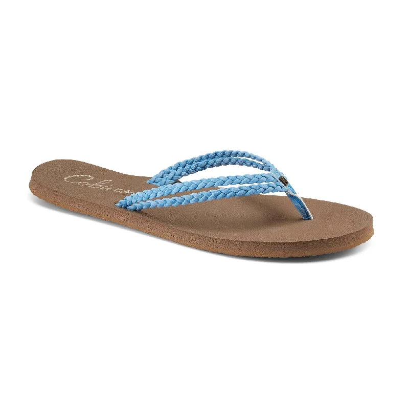 high-performance surfboards for advanced surfers-Cobian Womens Leucadia Blue Sandal