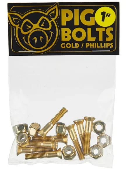 surfboards for easy transitions in changing surf conditions-Pig Gold Bolts 1" Phillips