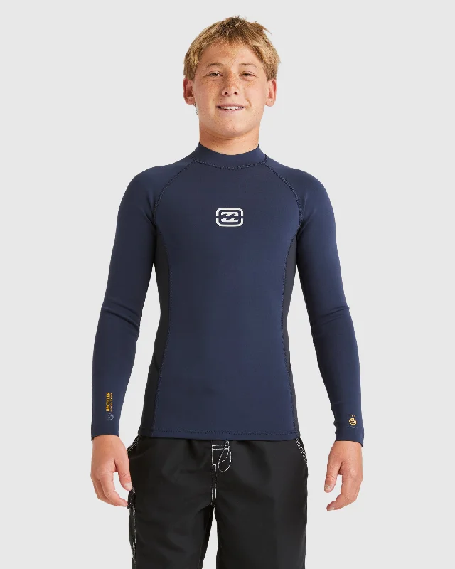 wetsuits for extended protection-Boys 8-16 1/1mm Absolute Natural Back Zip Wetsuit