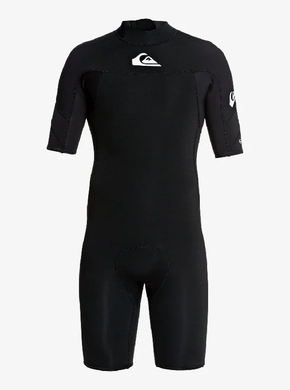 wetsuits with better seal to prevent water entry-Quicksilver 2/2mm Syncro Short Sleeve Back Zip FLT Springsuit