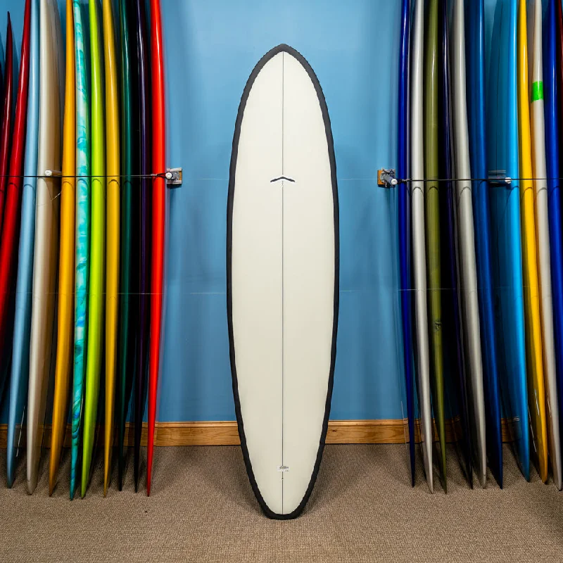 longboards for long, flowing rides down the line-CJ Nelson Outlier Thunderbolt Black 7'6"