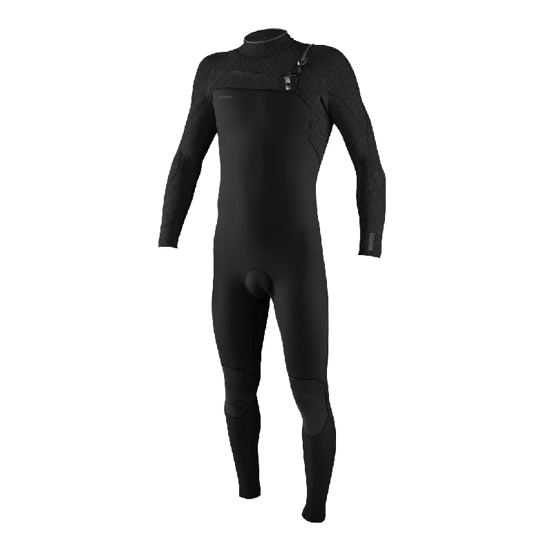 wetsuits with adjustable cuffs to prevent water entry-O'NEILL HYPERFREAK 3/2 CHEST ZIP FULL WETSUIT