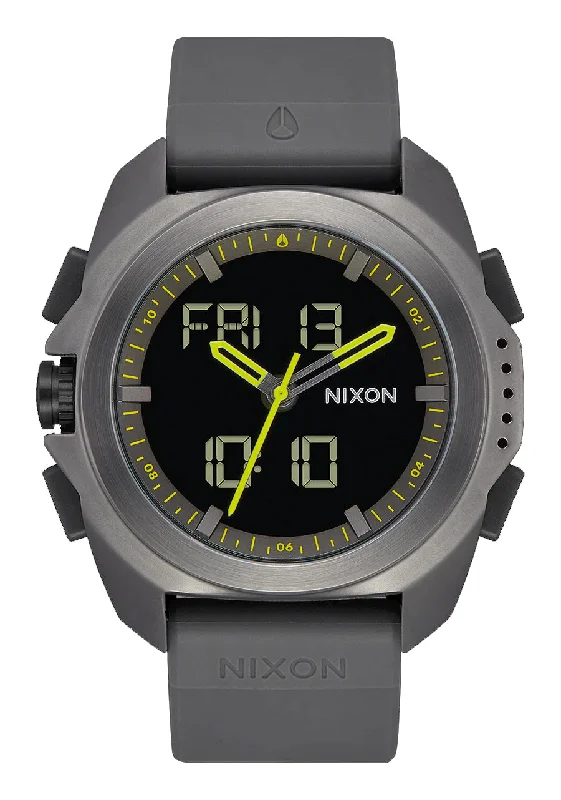 surfboards with flexible tail for responsiveness-Nixon Ripley Gunmetal