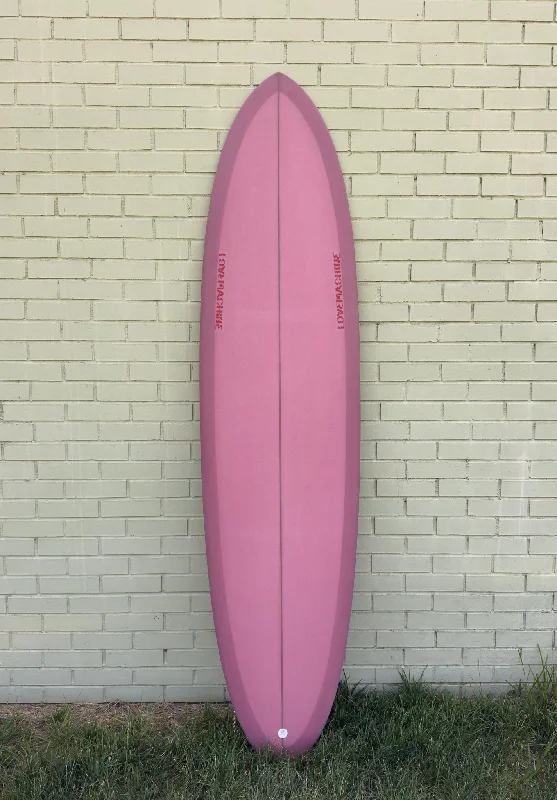 surf longboards with extra floatation-7'2" Lovemachine Surfboards FM - Mauve