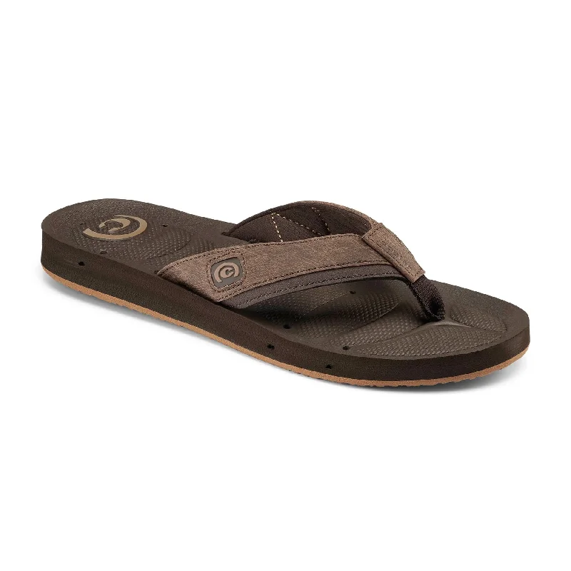 surfboards for easier paddling-Cobian Mens Draino 2 Chocolate Sandal