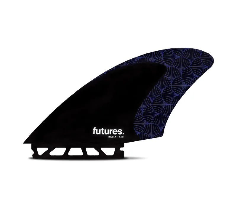 surfboards with narrow noses for speed-Futures VF Rasta Keel Blk/Purp