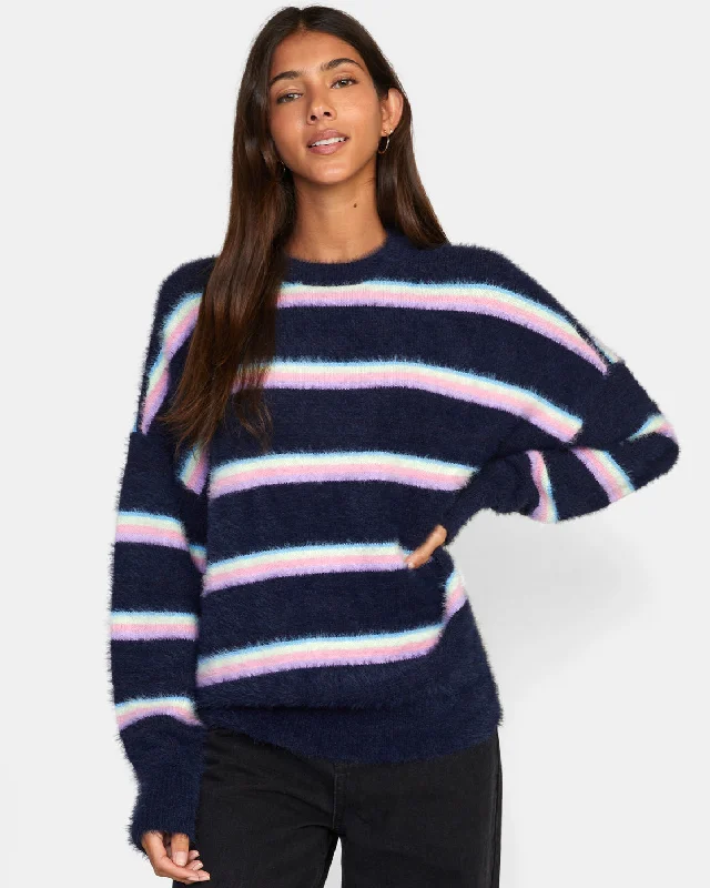 RVCA Women's Plunge Crewneck Sweater