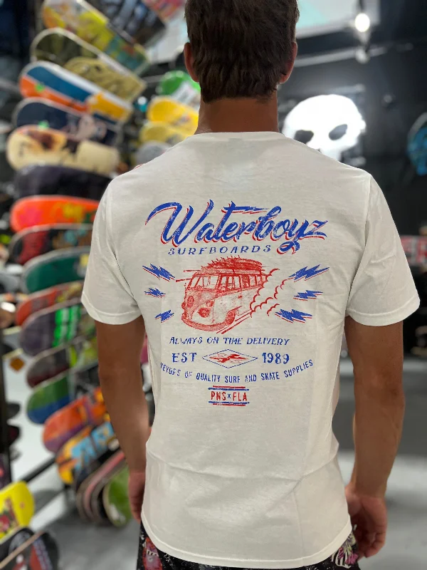 surfboards for maintaining control in heavy surf-WBZ VW Delivery S/S Tee