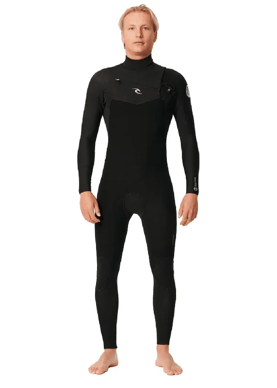 wetsuits with reinforced seams for durability-Rip Curl Mens Dawn Patrol CZ 4/3mm GBS Steamer Wetsuit