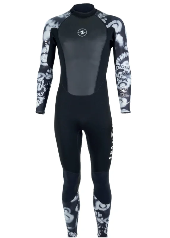 full-body wetsuits for cold conditions-Aqua Lung Mens Hydroflex 3mm Steamer Wetsuit