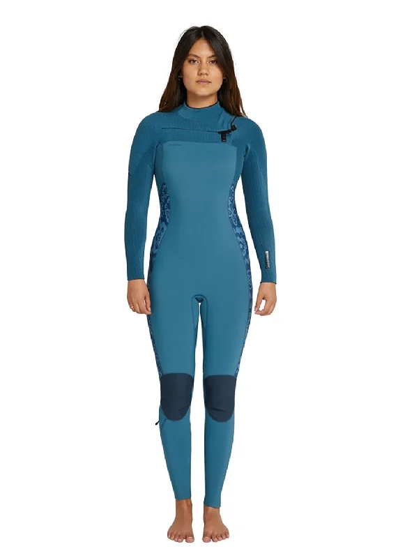 wetsuits for better water resistance-ONeill Womens Hyperfreak 3/2+mm Chest Zip Steamer Wetsuit