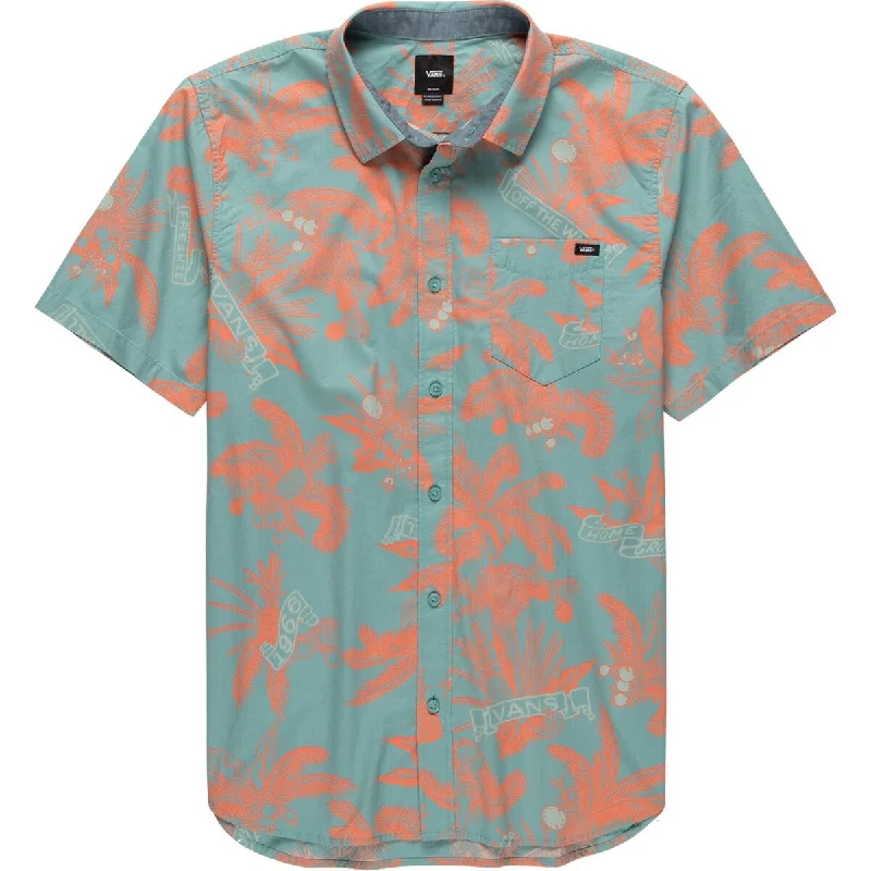 Vans Men's Market Print Short Sleeve Button Up Shirt