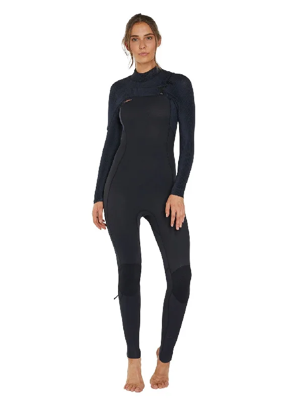 wetsuits for better thermal insulation-ONeill Womens Hyperfreak 4/3+mm Chest Zip Steamer Wetsuit