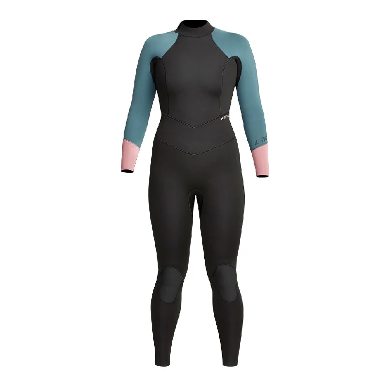 durable wetsuits for aggressive surfers-XCEL WETSUITS WOMEN'S AXIS 3/2mm BACK ZIP FULLSUIT