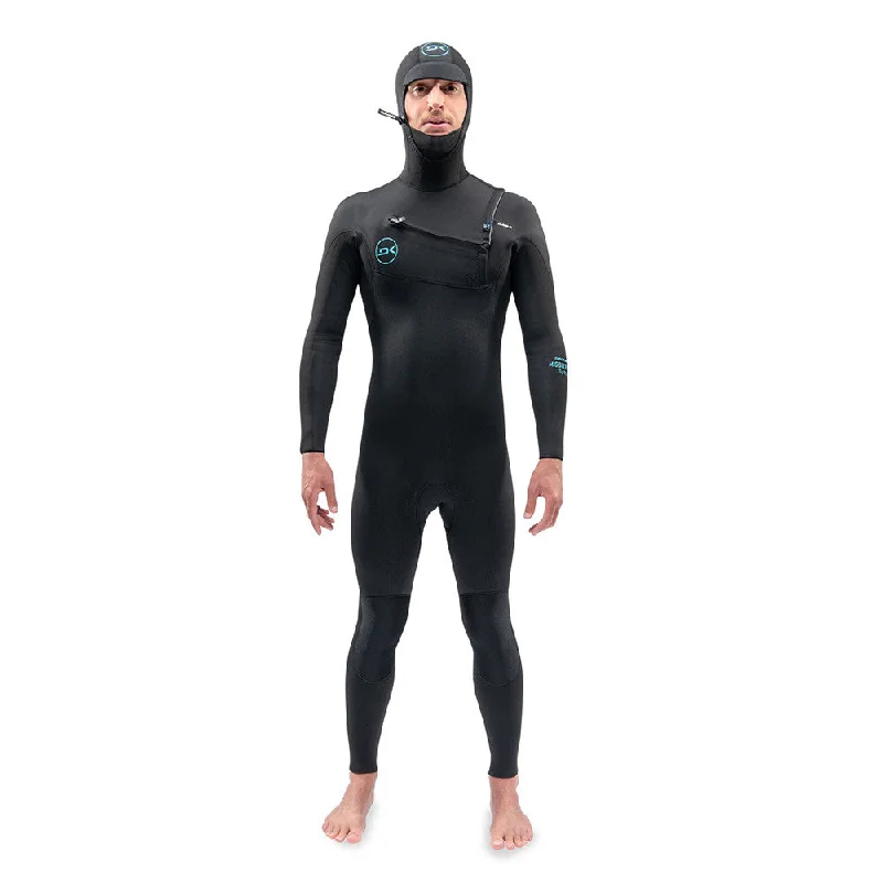 wetsuits for long surfing sessions-Dakine Mission Chest Zip Hooded 5/4/3 Wetsuit