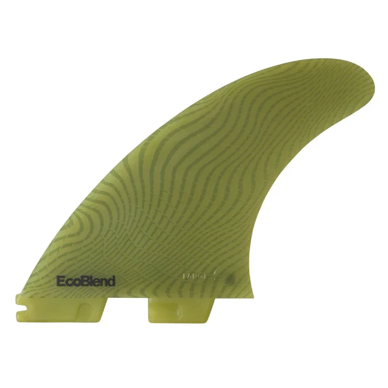 FCS II Carver Neo Glass Tri Surfboard Fins - Large/Eucalyptus