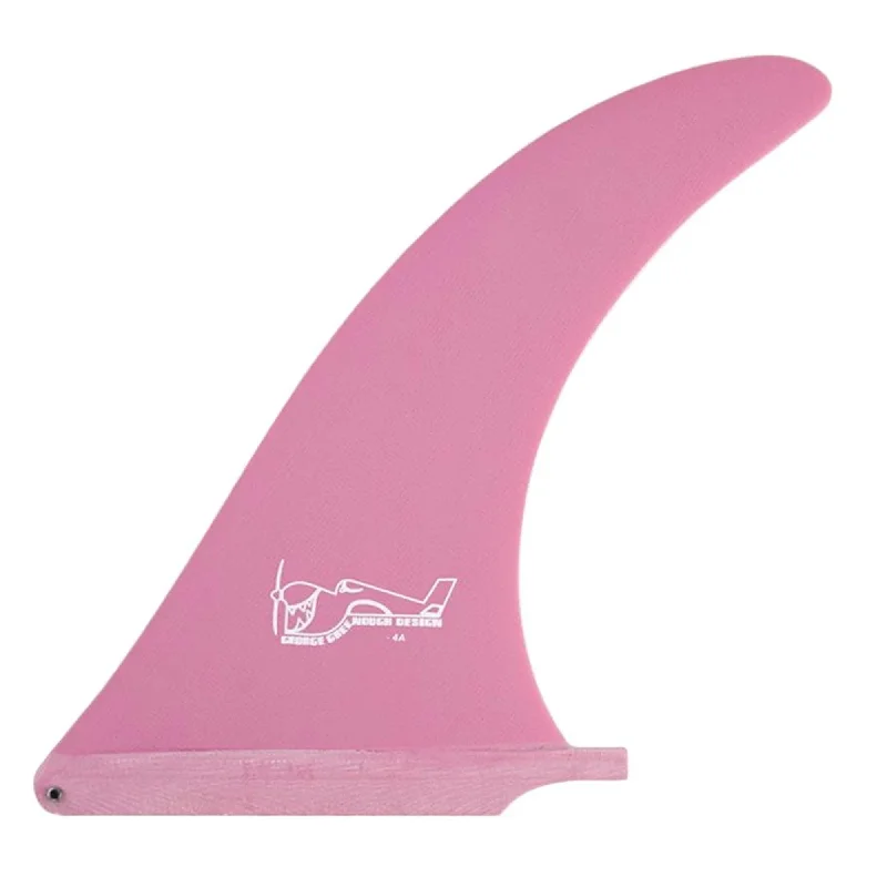 True Ames Greenough 4-A Longboard Fin - 6.5"/Pink